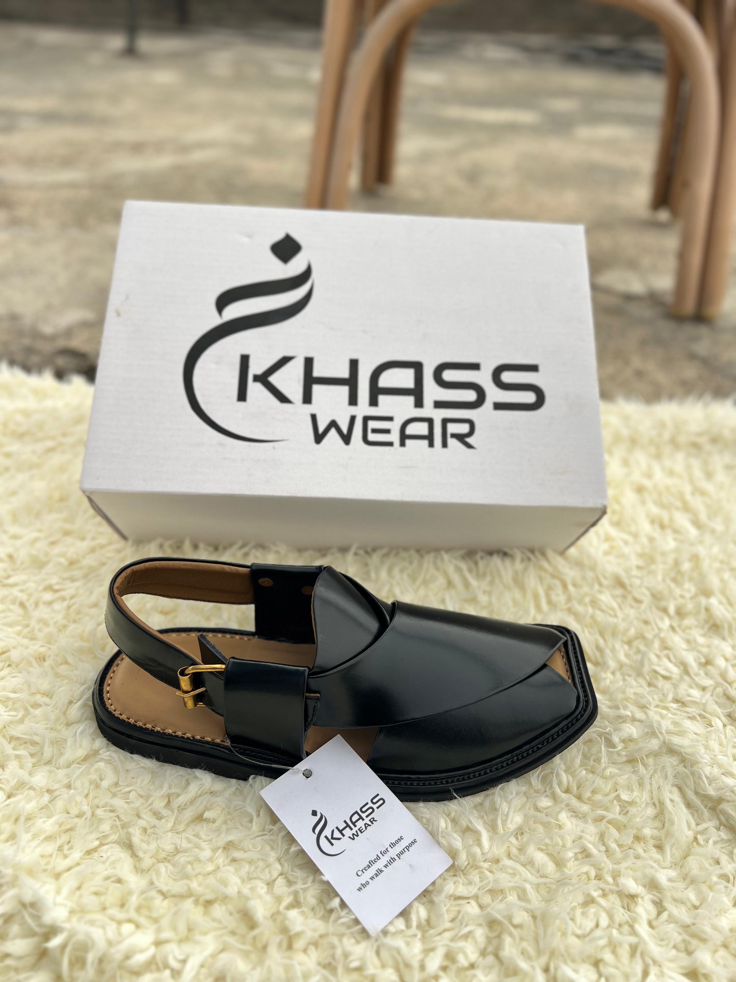 Noir Classic Elite Peshawari Chappal