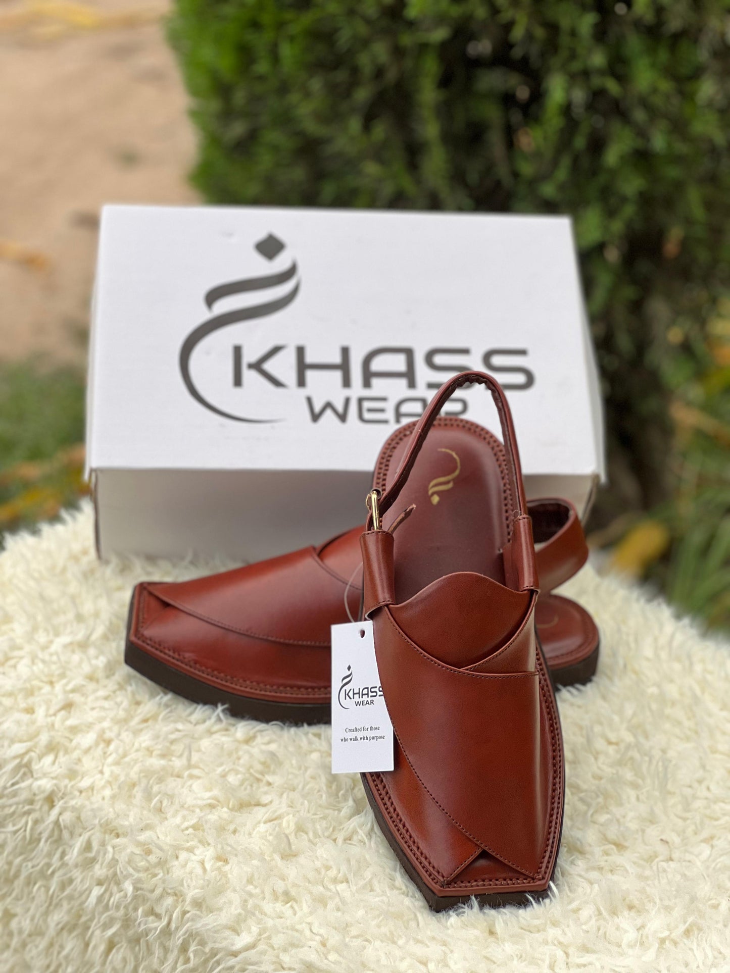 El Captain Burgundy Peshwari Chappal