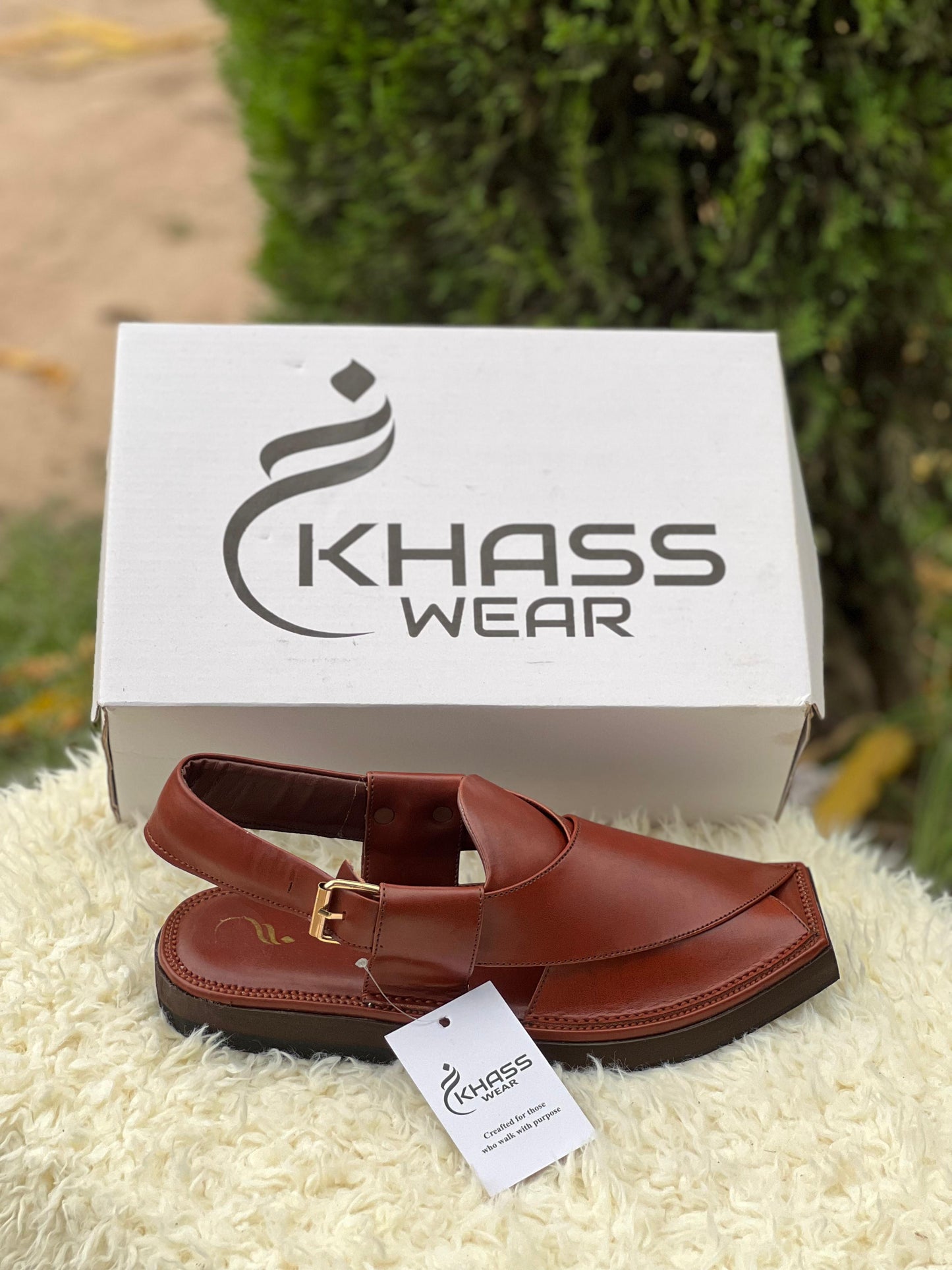 El Captain Burgundy Peshwari Chappal
