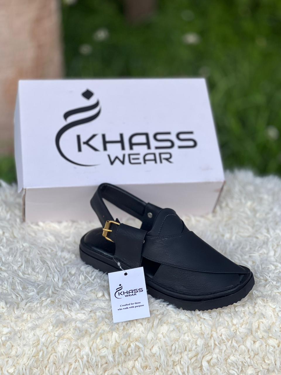 Goga Black Skecher Sole Light Weight Peshwari  Chappal