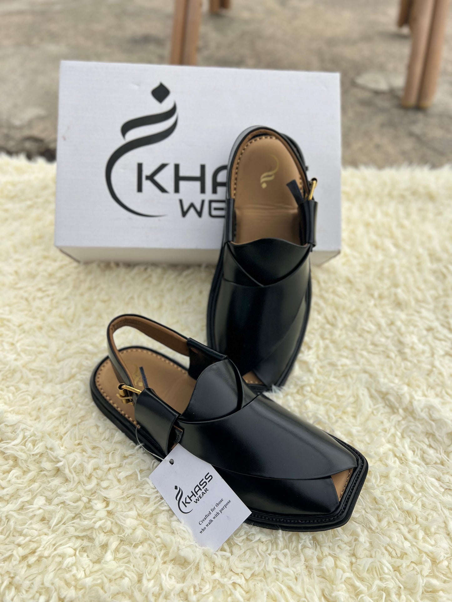 Noir Classic Elite Peshawari Chappal