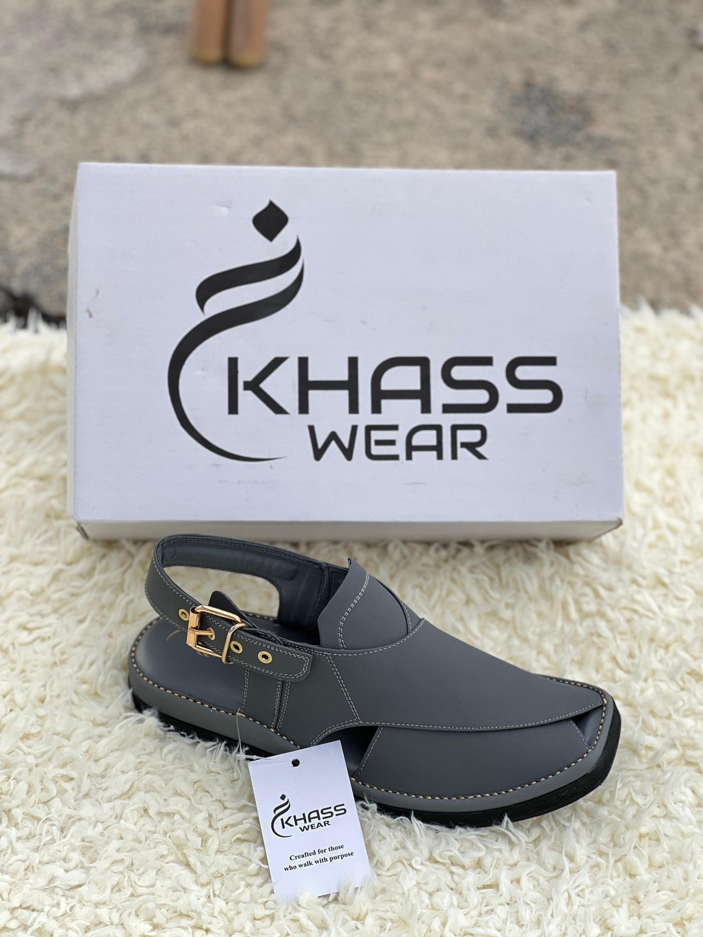 Urban Slate Classic Peshawari Chappal