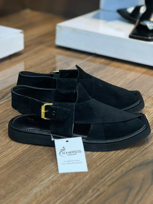 Kaptaan medium sole black sabar
